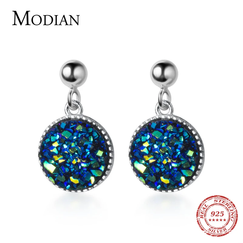Modian Round Swing Crystal Stud Earrings for Girls Women Charm Luxury Ear Studs Jewelry 925 Sterling Silver Bijoux Brincos
Modian Round Swing Crystal Stud Earrings for Girls Women Charm Luxury Ear Studs Jewelry 925 Sterling Silver Bijoux Brincos