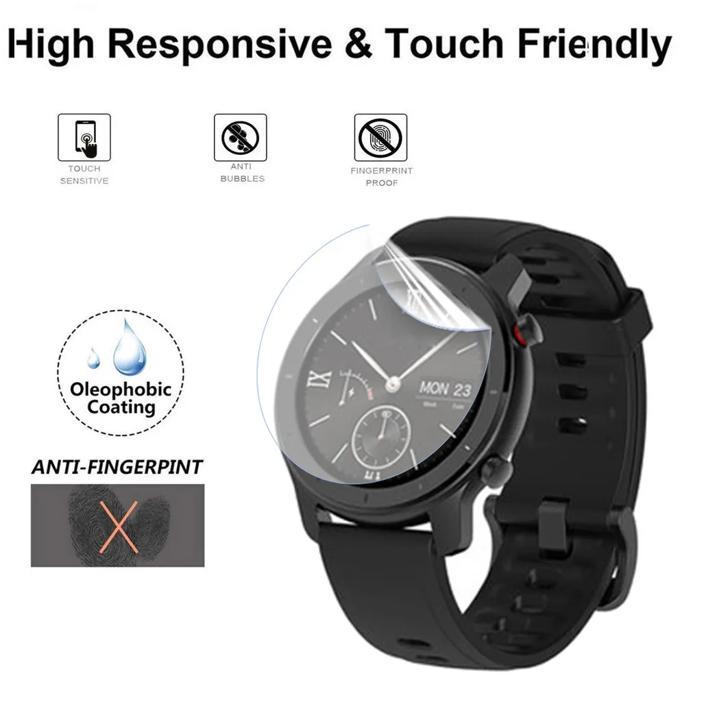 2019 New Full Screen Protector Cover 3PCS Soft Protector Screen Condensate Film for AMAZFIT GTR Smart Watch 42mm hot sale
2019 New Full Screen Protector Cover 3PCS Soft Protector Screen Condensate Film for AMAZFIT GTR Smart Watch 42mm hot sale