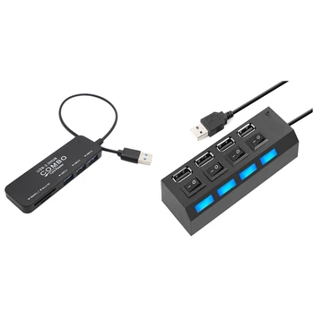 1 Pcs 5 Port USB 2.0 Charger HUB Adapter & 1 Pcs 4 Ports USB Hub Splitter USB 2.0 Hub LED with 4 ON/OFF Switches
1 Pcs 5 Port USB 2.0 Charger HUB Adapter & 1 Pcs 4 Ports USB Hub Splitter USB 2.0 Hub LED with 4 ON/OFF Switches