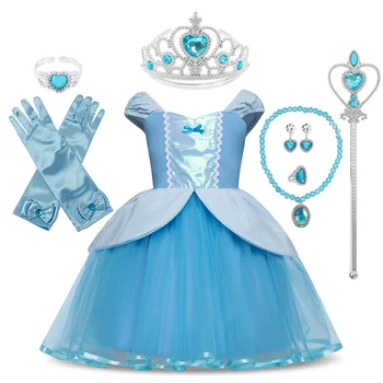 Princess Cinderella Snow White Party Cosplay Costume For Girls Carnival Kids Dress up Clothing Halloween Birthday Fancy Dress 
Princess Cinderella Snow White Party Cosplay Costume For Girls Carnival Kids Dress up Clothing Halloween Birthday Fancy Dress