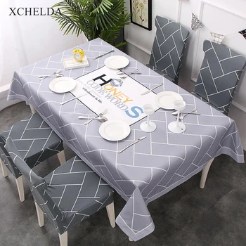 Dining Table Cover Rectangular Carpet Waterproof Grey Plaid Decoration Linen Tablecloth Living room Eating Desk Table Cloth
Dining Table Cover Rectangular Carpet Waterproof Grey Plaid Decoration Linen Tablecloth Living room Eating Desk Table Cloth