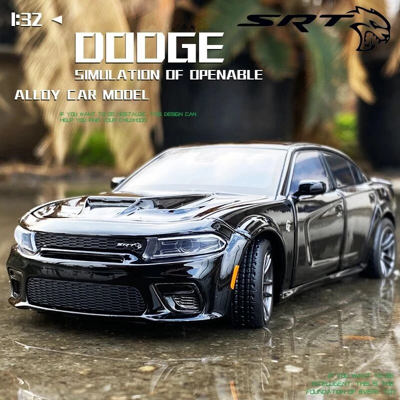 Фото 1:32 Dodge Charger SRT Hellcat модель автомобиля из сплава литые металлические игрушки