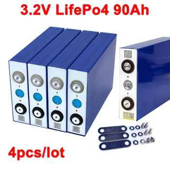 4pcs/lot 3.2v 90Ah LifePo4 battery lithium 270A 3C high drain for diy 12V 24V Solar Inverter Electric Vehicle c oach golf cart
4pcs/lot 3.2v 90Ah LifePo4 battery lithium 270A 3C high drain for diy 12V 24V Solar Inverter Electric Vehicle c oach golf cart
