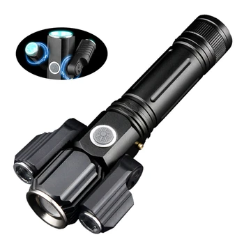 New Arrival T6 LED Strong Light Torch Multi-function Flashlight Outdoor Waterproof Riding Torch Rechargeable With 18650 Battery
New Arrival T6 LED Strong Light Torch Multi-function Flashlight Outdoor Waterproof Riding Torch Rechargeable With 18650 Battery
