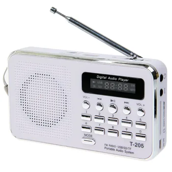 T-205 Mini Portable FM Radio Rechargeable Digital LED MP3 Speaker Player Support TF SD Card Playing AUX Input Loudspeaker
T-205 Mini Portable FM Radio Rechargeable Digital LED MP3 Speaker Player Support TF SD Card Playing AUX Input Loudspeaker