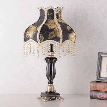 Classical Black With Flower Fabric Shade Bedside Table Lamp Creative Princess Wedding Room Decor Dimmable lampara de mesa
Classical Black With Flower Fabric Shade Bedside Table Lamp Creative Princess Wedding Room Decor Dimmable lampara de mesa