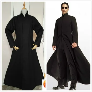 Halloween The Matrix Revolutions Trinity Cosplay Costumes Men's and women's stage costumes Neo Long black cloak and trousers
Halloween The Matrix Revolutions Trinity Cosplay Costumes Men's and women's stage costumes Neo Long black cloak and trousers
