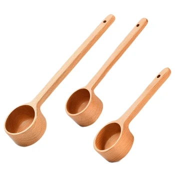 3 Pcs Wooden Coffee Spoon Long Handle Coffee Scoop Tea Espresso Spoon Coffee Measure Spoon for Ground Beans and Tea 
3 Pcs Wooden Coffee Spoon Long Handle Coffee Scoop Tea Espresso Spoon Coffee Measure Spoon for Ground Beans and Tea
