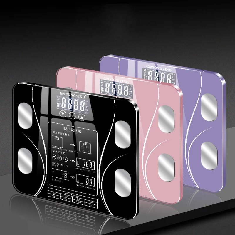 Bathroom Body Fat Scale BMI Scale Balance Household LED Digital Weighing Scale Smart Electronic Scale Bath Scales
Bathroom Body Fat Scale BMI Scale Balance Household LED Digital Weighing Scale Smart Electronic Scale Bath Scales