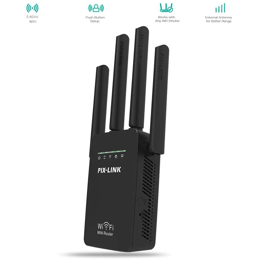 Network Repeater Signal Amplifier 300M Wireless Router WiFi Extender Black WR09 Repeate
Network Repeater Signal Amplifier 300M Wireless Router WiFi Extender Black WR09 Repeate