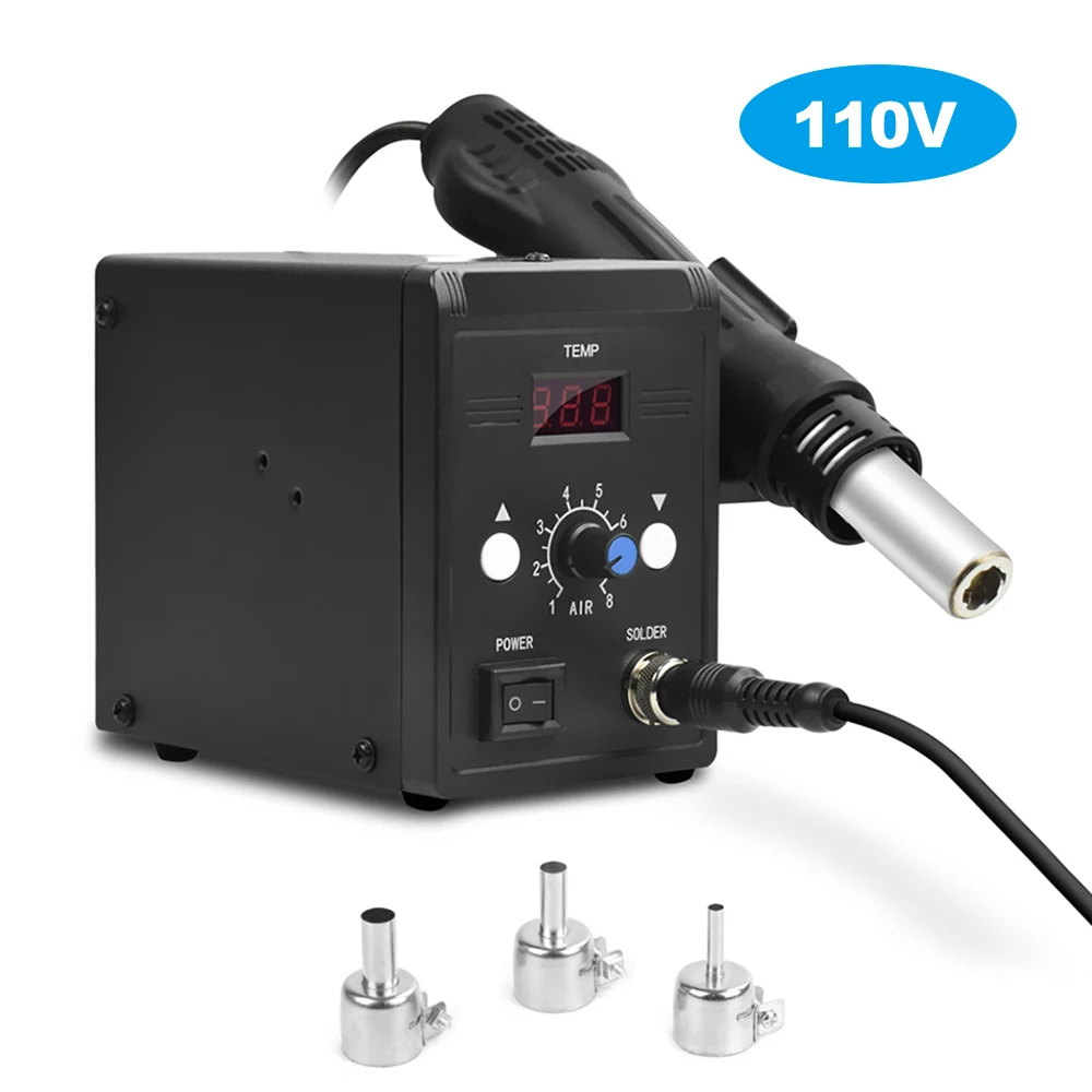 Digital Hot Air-Guns 2-in-1 Desoldering Station Controlled Temperature Machine Maintenance Hot Air-Guns 110V-220V
Digital Hot Air-Guns 2-in-1 Desoldering Station Controlled Temperature Machine Maintenance Hot Air-Guns 110V-220V