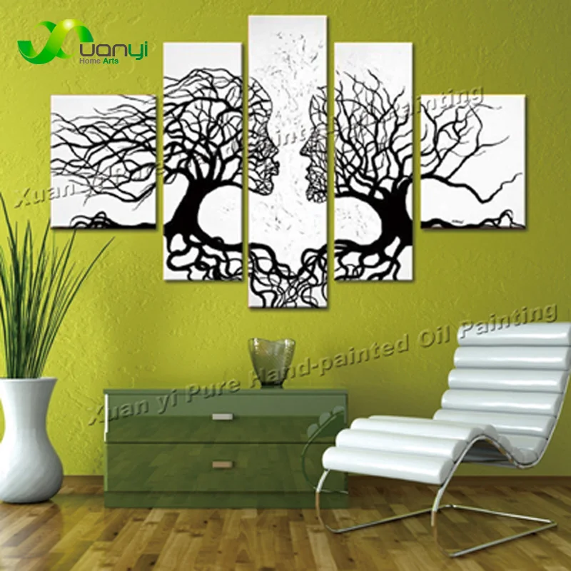 Handpainted Modern Abstract 5 Panel Canvas Art Face Oil Painting Large Size Wall Picture For Decor Handmade Home Art Unframed
Handpainted Modern Abstract 5 Panel Canvas Art Face Oil Painting Large Size Wall Picture For Decor Handmade Home Art Unframed
