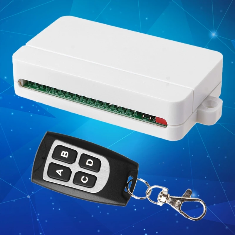 AC 85V-250V 4CH WiFi Remote Switch Garage Door Wireless Doorbell Receiver Module and 1/2 Pcs 433MHz RF Remote Controller
AC 85V-250V 4CH WiFi Remote Switch Garage Door Wireless Doorbell Receiver Module and 1/2 Pcs 433MHz RF Remote Controller