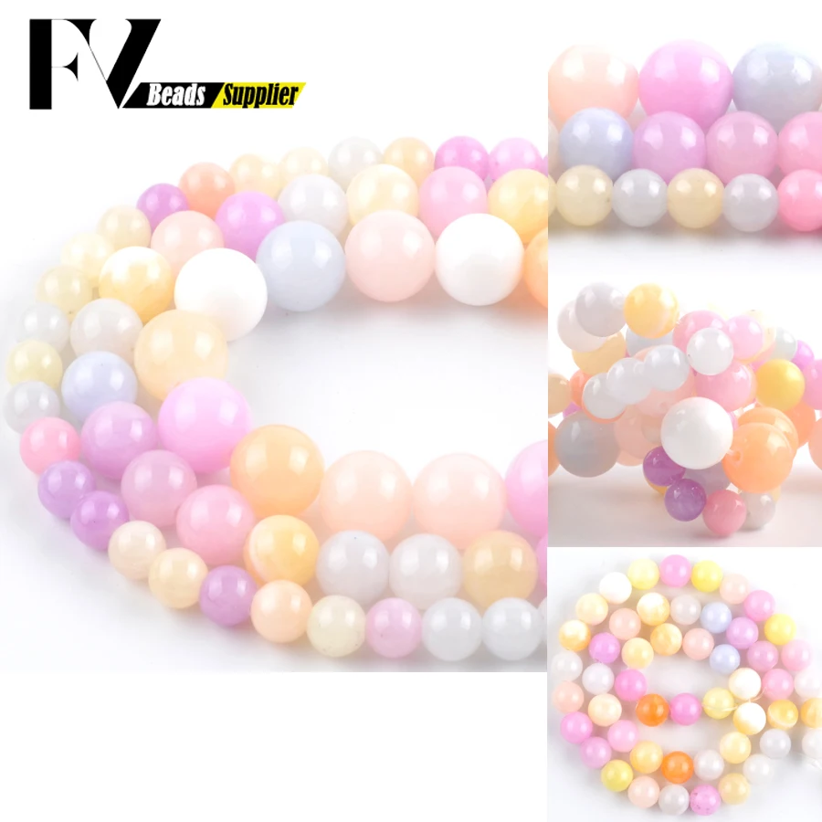 Natural Colorful Jades Stone Round Loose Beads 4 6 8 10 12mm Spacer Beads For Jewelry Making DIY Bracelet Necklace Accessory 15"
Natural Colorful Jades Stone Round Loose Beads 4 6 8 10 12mm Spacer Beads For Jewelry Making DIY Bracelet Necklace Accessory 15"