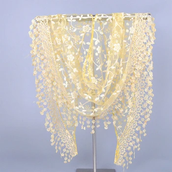 New Fashion Women Rose Embroidery Lace Triangle Pendant Soft Wraps Scarves Lace Tippet Scarf
New Fashion Women Rose Embroidery Lace Triangle Pendant Soft Wraps Scarves Lace Tippet Scarf