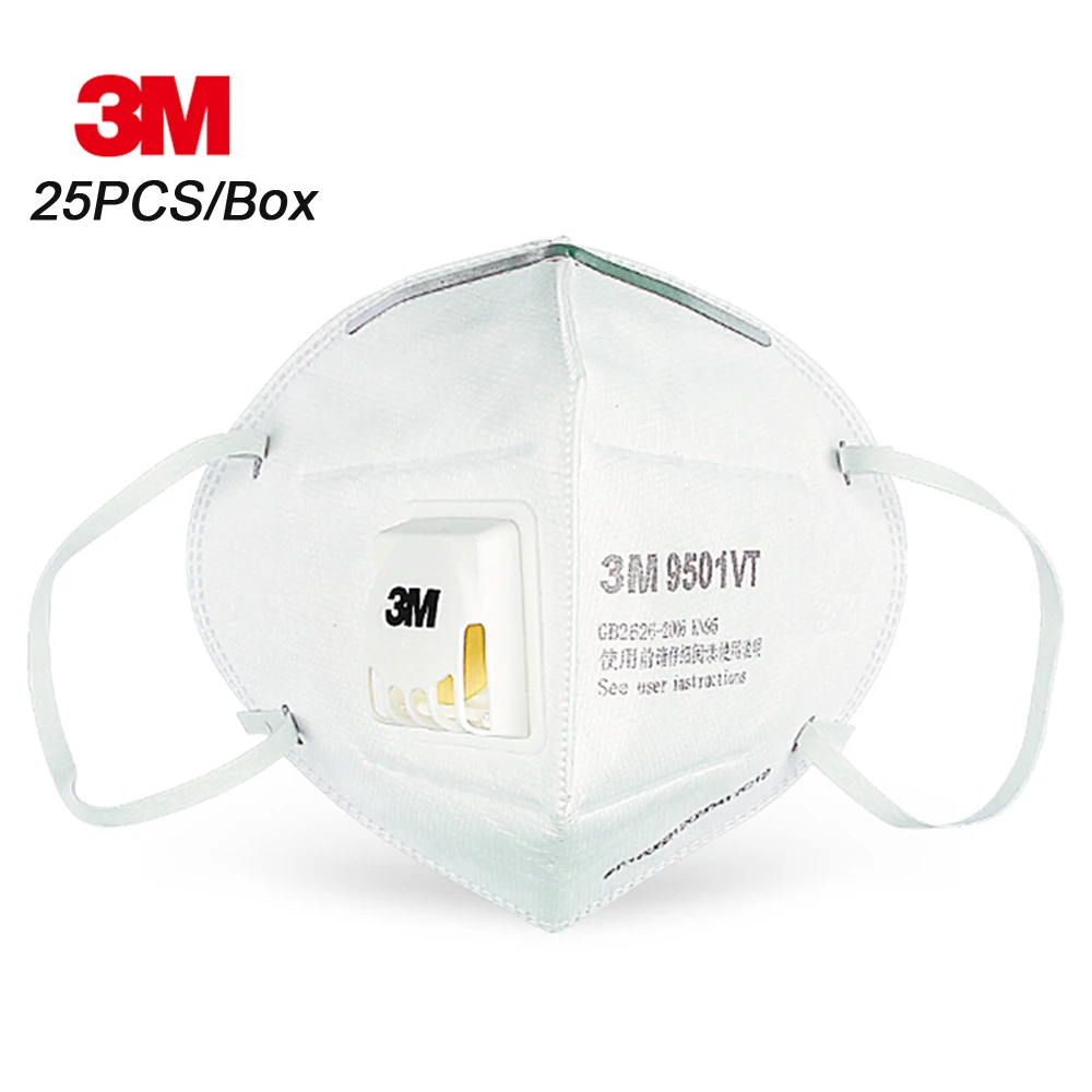 3M 9501VT 25PCS KN95 Particulate Respirator Protective Masks Safety Mask with Valve PM2.5 Haze Fog Dustproof Mouth Mask Outdoor
3M 9501VT 25PCS KN95 Particulate Respirator Protective Masks Safety Mask with Valve PM2.5 Haze Fog Dustproof Mouth Mask Outdoor