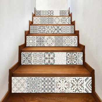 6pcs/set 3D Mandala Flower Staircase Stair Riser Floor Sticker Self Adhesive DIY Stairway Waterproof PVC Wall Decal Jy24 20
6pcs/set 3D Mandala Flower Staircase Stair Riser Floor Sticker Self Adhesive DIY Stairway Waterproof PVC Wall Decal Jy24 20