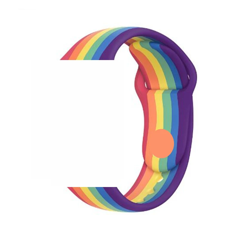 Ремешок 44 мм для смарт часов серии 6/5 42 резиновый браслет адаптер Apple Watch W26 FK78 IWO 12