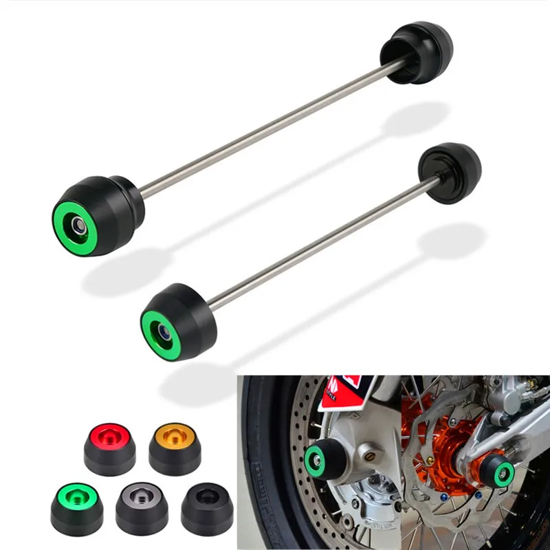 For KAWASAKI Z650 NINJA 650 2017 2018 2019 Motorcycle Front Rear Axle Fork Wheel Slider Falling Protector Aluminum Delrin | Автомобили и