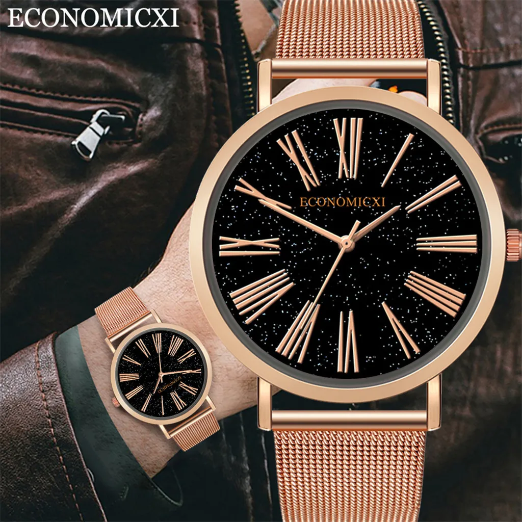 Men's Quartz Star Watch Roman Digital Casual and Business Series Solid Color Mesh Belt Watch Gift ас мђжские relogio 50*
Men's Quartz Star Watch Roman Digital Casual and Business Series Solid Color Mesh Belt Watch Gift ас мђжские relogio 50*