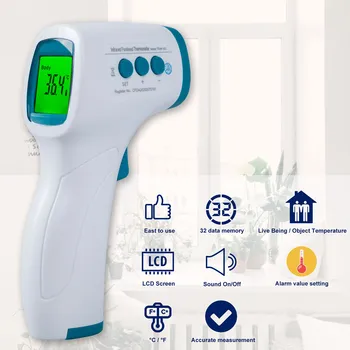 Professional Non-Contact Infrared Temperature Gun with Memory Function & Color Alarm & Sound Setting Temperature Meter
Professional Non-Contact Infrared Temperature Gun with Memory Function & Color Alarm & Sound Setting Temperature Meter