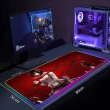 Mouse pad RGB Gaming Accessories Computer Large 900x400 Mousepad Gamer Rubber Carpet With Backlit Play desk mat Attack On Titan 
Mouse pad RGB Gaming Accessories Computer Large 900x400 Mousepad Gamer Rubber Carpet With Backlit Play desk mat Attack On Titan