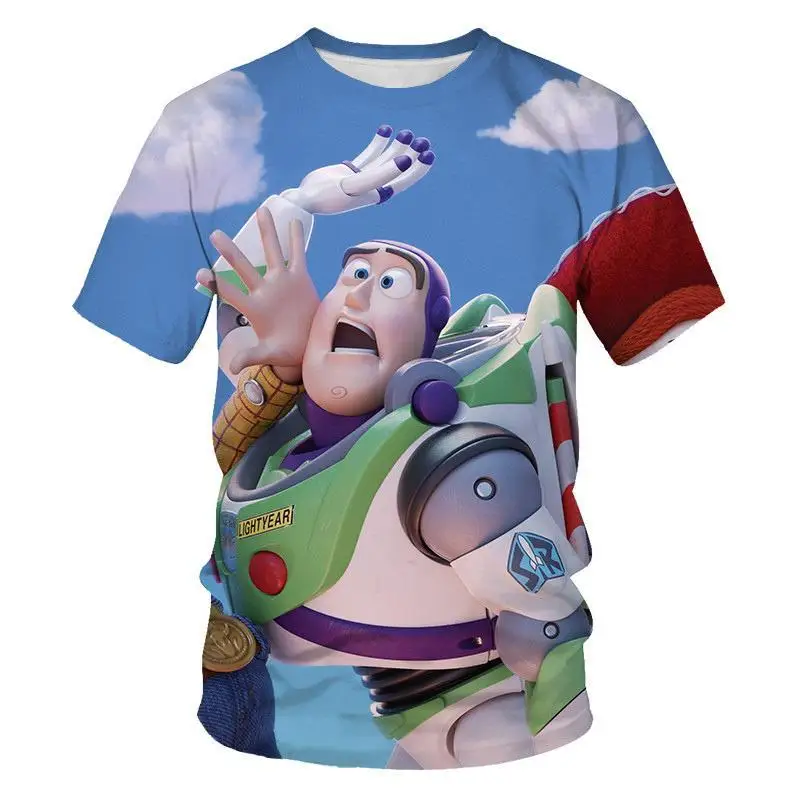 

Disney Classic Anime Toy Story 3D Picture Print Men and Women T-shirt Squeeze Toy Aliens Picture 3D Print Hot Tops Short Sleeve