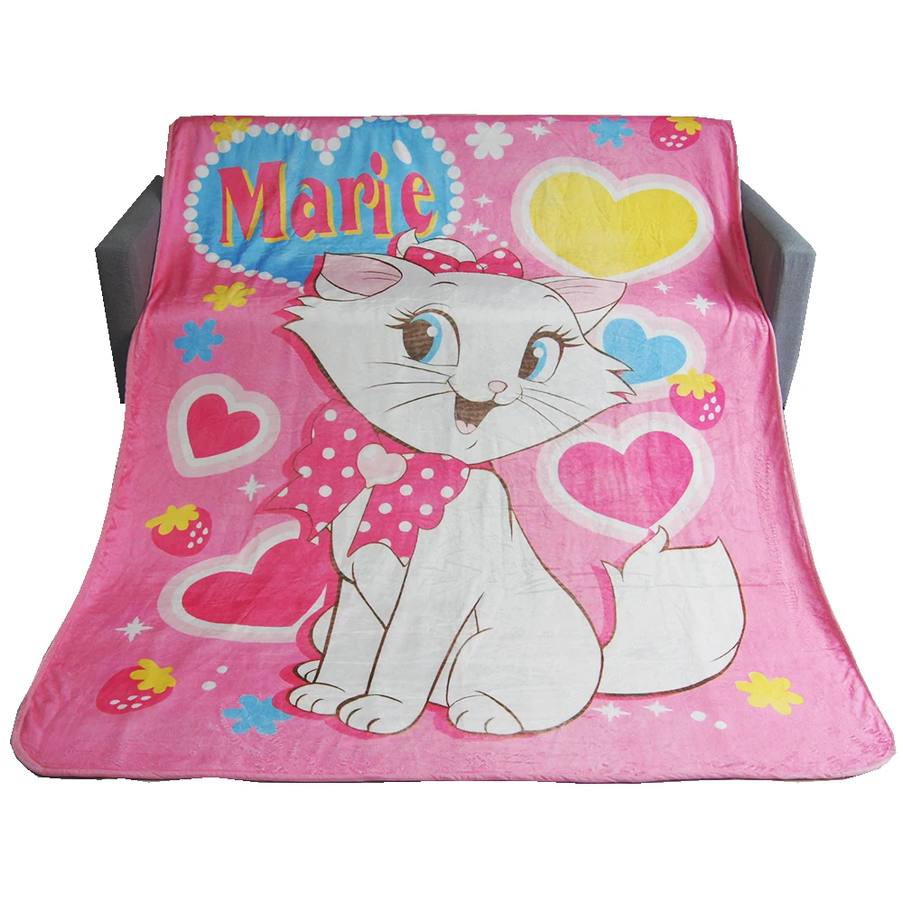 Disney Marie Cat коралловый флис пушистые одеяла на кровать диван кондиционер спальный
