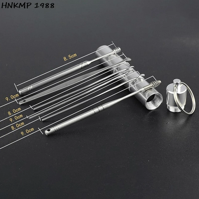 

6Pcs/set Ear Wax Pickers Stainless Steel Spiral Earpick Wax Remover Curette Ear Pick Cleaner Ear Spoon Care Ear Cleaning Tools