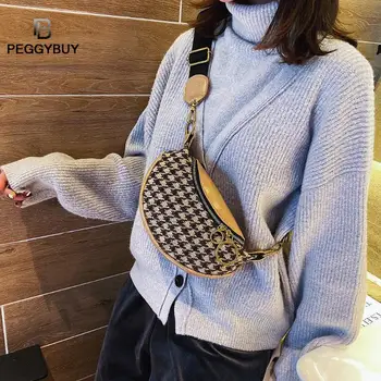 Plaid Splicing Color Leather Shoulder Crossbody Bag Women Chest Belt Pack Fashion Handbag bolsa feminina Dropshipping
Plaid Splicing Color Leather Shoulder Crossbody Bag Women Chest Belt Pack Fashion Handbag bolsa feminina Dropshipping