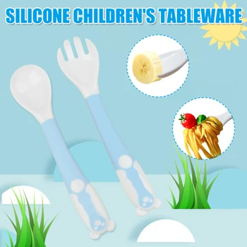 High Quality Baby Spoon Fork Set Food Bending Feeding Elbow Training Twisting Bendable Tableware MD88
High Quality Baby Spoon Fork Set Food Bending Feeding Elbow Training Twisting Bendable Tableware MD88