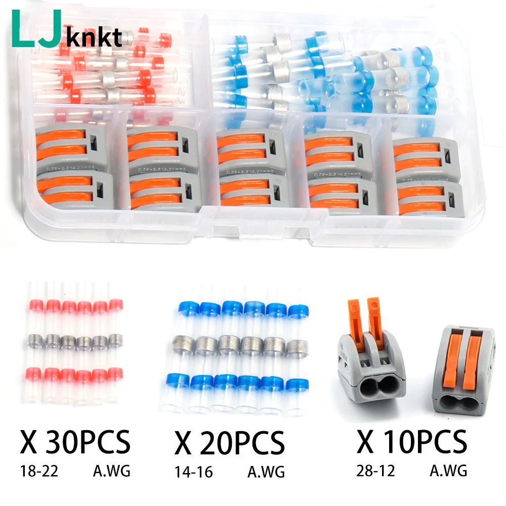 Heat Shrink Soldering Sleeve Insulated Waterproof Connectors Wire quick Compact Wiring Terminal Block Splice plug in Universal
Heat Shrink Soldering Sleeve Insulated Waterproof Connectors Wire quick Compact Wiring Terminal Block Splice plug in Universal