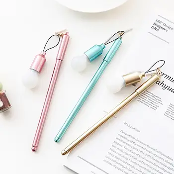 0.38mm Ultra Thin Black Gel Pen with Light Bulb Dust Plug Dangle School Supplies
0.38mm Ultra Thin Black Gel Pen with Light Bulb Dust Plug Dangle School Supplies