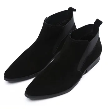 Ankle Men Leather Boots Men Dull Polish Cowhide Work Pointed-toe Black Brown Work Shoes Pointed Toe Genuine Leather Cow Leather
Ankle Men Leather Boots Men Dull Polish Cowhide Work Pointed-toe Black Brown Work Shoes Pointed Toe Genuine Leather Cow Leather