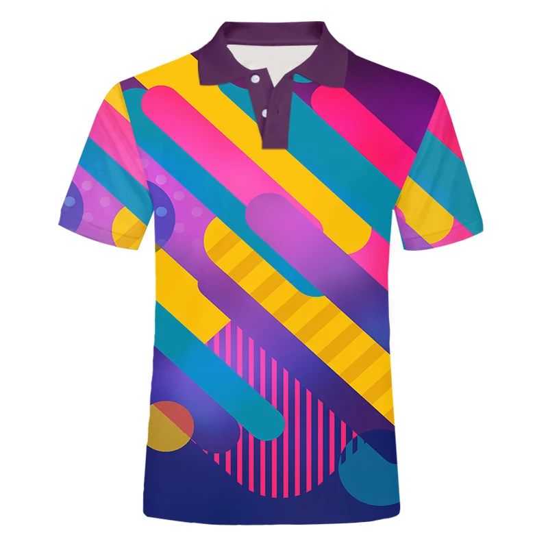 IFPD EU/US Size New Paint Colorful Stripes Polo Shirts Summer Men 3D Printing Shirt Personality Streetwear Casual Top Plus Size
IFPD EU/US Size New Paint Colorful Stripes Polo Shirts Summer Men 3D Printing Shirt Personality Streetwear Casual Top Plus Size