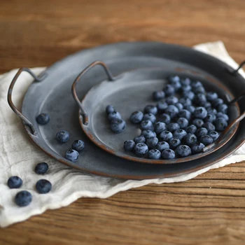 Iron Bread Plates Tray Fruit Plate Storage Tray Metal Round Solid High Quality Durable Home Decorations
Iron Bread Plates Tray Fruit Plate Storage Tray Metal Round Solid High Quality Durable Home Decorations