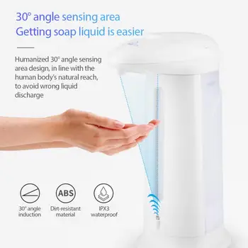 330ml Automatic Induction Liquid Soap Dispenser Non-Contact ABS Disinfection Liquid Kitchen Soap Dispenser Smart Home
330ml Automatic Induction Liquid Soap Dispenser Non-Contact ABS Disinfection Liquid Kitchen Soap Dispenser Smart Home