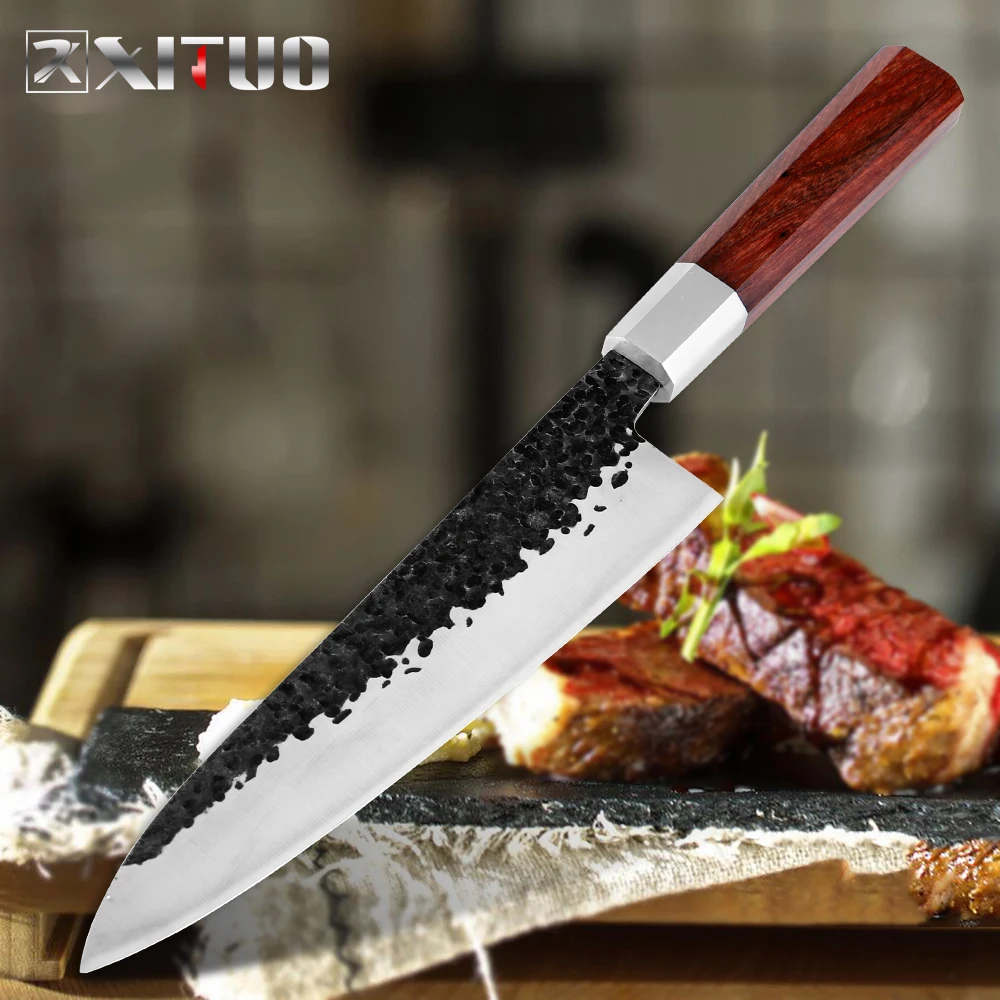 XITUO Chef Knife High Carbon Steel Handmade Forging Knife Japanese Utility Kiritsuke Filling Knife Home Kitchen Cooking Tools
XITUO Chef Knife High Carbon Steel Handmade Forging Knife Japanese Utility Kiritsuke Filling Knife Home Kitchen Cooking Tools
