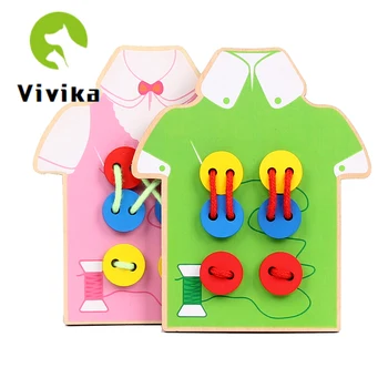Baby Wooden Beads Toy Set DIY Lacing Clothes Board Sew On Buttons Lacing Stringing BeadsToy Kids Threading Beads Game Montessori
Baby Wooden Beads Toy Set DIY Lacing Clothes Board Sew On Buttons Lacing Stringing BeadsToy Kids Threading Beads Game Montessori