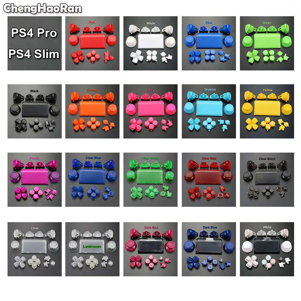 Полный набор джойстиков ChengHaoRan Dpad R1 L1 R2 L2 кнопки направления ABXY для Sony PS4 Pro