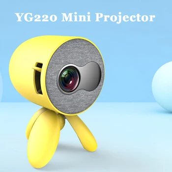 New YG220 Mini Projector 480*272 Pixels 1200 Lumen Supports 1080P HDMI USB Portable Cute Projector Video Player For Kids Gift 
New YG220 Mini Projector 480*272 Pixels 1200 Lumen Supports 1080P HDMI USB Portable Cute Projector Video Player For Kids Gift