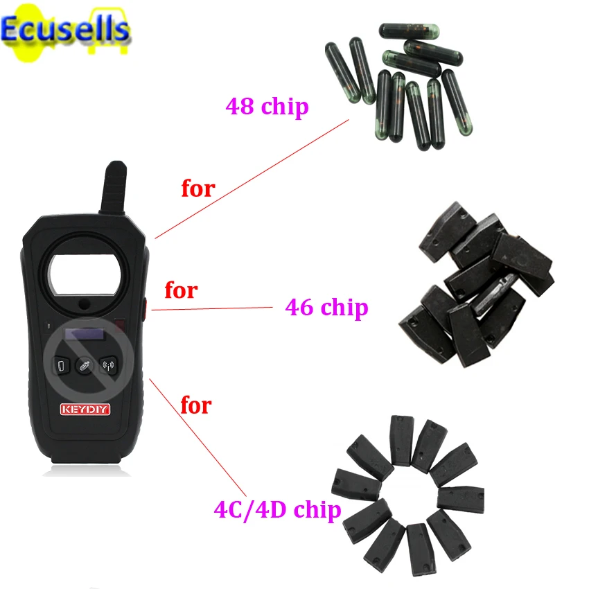 Чип ID46 46 или чип ID48 48 4C/4D для копирования чипов 46/48/4C/4D KD X2|Программаторы с