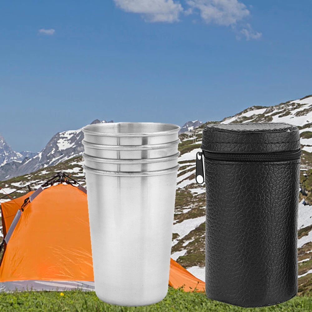 4Pcs/set Polished 30ML Mini Stainless Steel Shot Glass Cup Wine Drinking Glasses With Leather Cover Bag For Home Kitchen Bar
4Pcs/set Polished 30ML Mini Stainless Steel Shot Glass Cup Wine Drinking Glasses With Leather Cover Bag For Home Kitchen Bar