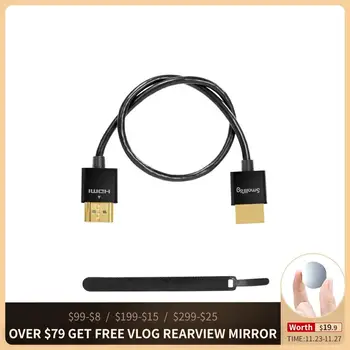SmallRig Ultra Slim 4K HDMI Cable 35cm For DSLR Camera/Monitor/Wireless Video Transmitter/Receiver Cable -2956
SmallRig Ultra Slim 4K HDMI Cable 35cm For DSLR Camera/Monitor/Wireless Video Transmitter/Receiver Cable -2956