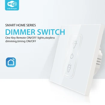 WiFi EU Dimmer Switch WIFI Smart Timing Switch Remote Control Workes with Alexa Echo/Google Home Support Multi-user Control
WiFi EU Dimmer Switch WIFI Smart Timing Switch Remote Control Workes with Alexa Echo/Google Home Support Multi-user Control