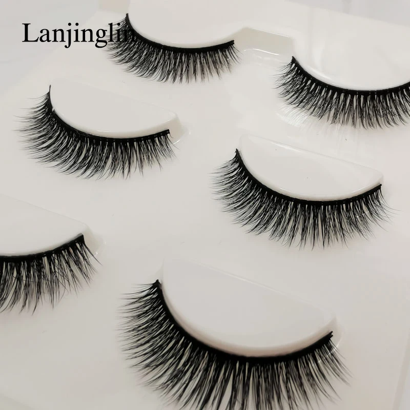 Faux Cils 3 Pairs False Eyelashes Soft Natural Long Wispy Fluffy 3D Mink Lashes Handmade Makeup Tool Extension Fake Eye Lashes 56 H2856672b931a41fd87a7e2a72b76226bP