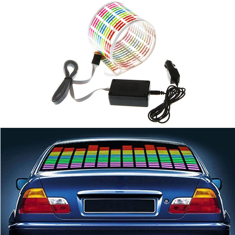 Car LED Music Rhythm RGB Flash Light Sound Activated Sensor Equalizer Rear Windshield Sticker Styling Neon Lamps
Car LED Music Rhythm RGB Flash Light Sound Activated Sensor Equalizer Rear Windshield Sticker Styling Neon Lamps