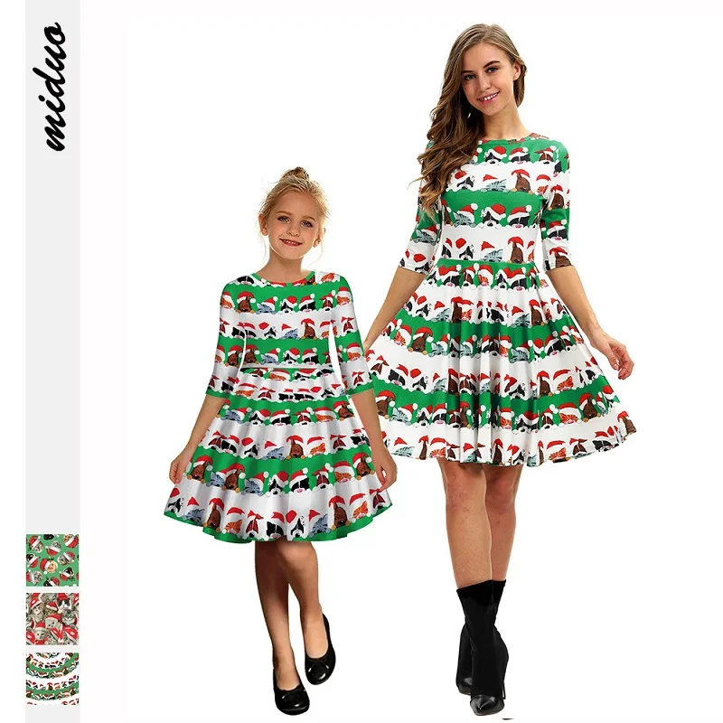 7-12 Years Girls Princess Dress Mother Daughter Dress Matching Family Outfit Mother Kids Dress Christmas Family Matching Clothes 
7-12 Years Girls Princess Dress Mother Daughter Dress Matching Family Outfit Mother Kids Dress Christmas Family Matching Clothes