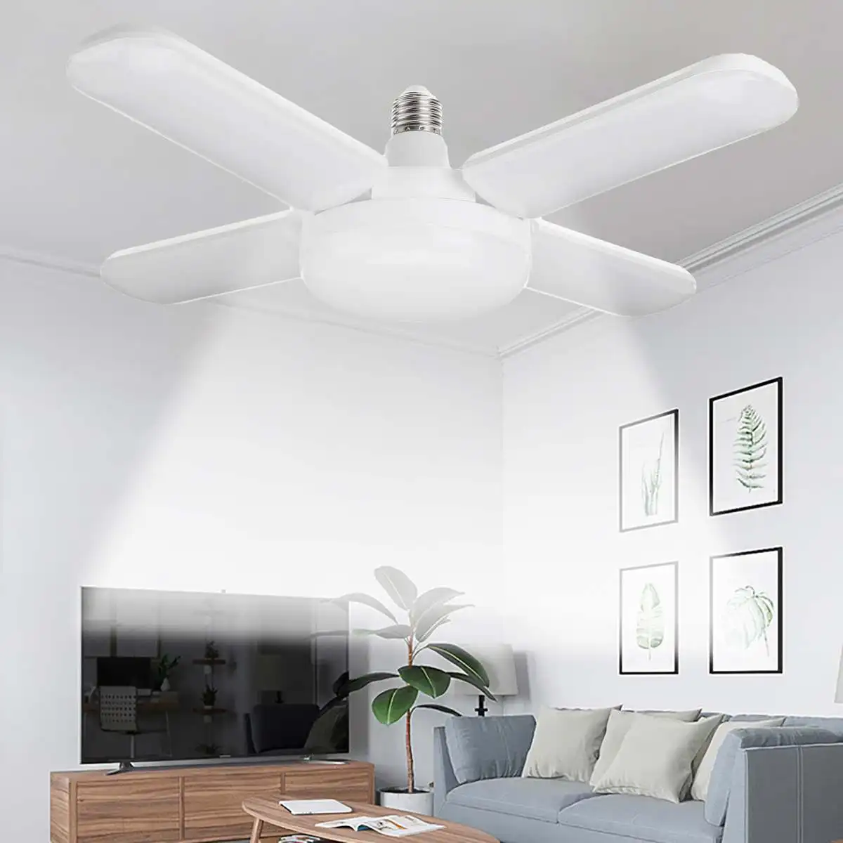 1PC 300W LED Garage Lights Foldable E27 Bulb 4 Adjustable Fan Blades Deformable Workshop Warehouse Ceiling Lighting 6500K
1PC 300W LED Garage Lights Foldable E27 Bulb 4 Adjustable Fan Blades Deformable Workshop Warehouse Ceiling Lighting 6500K