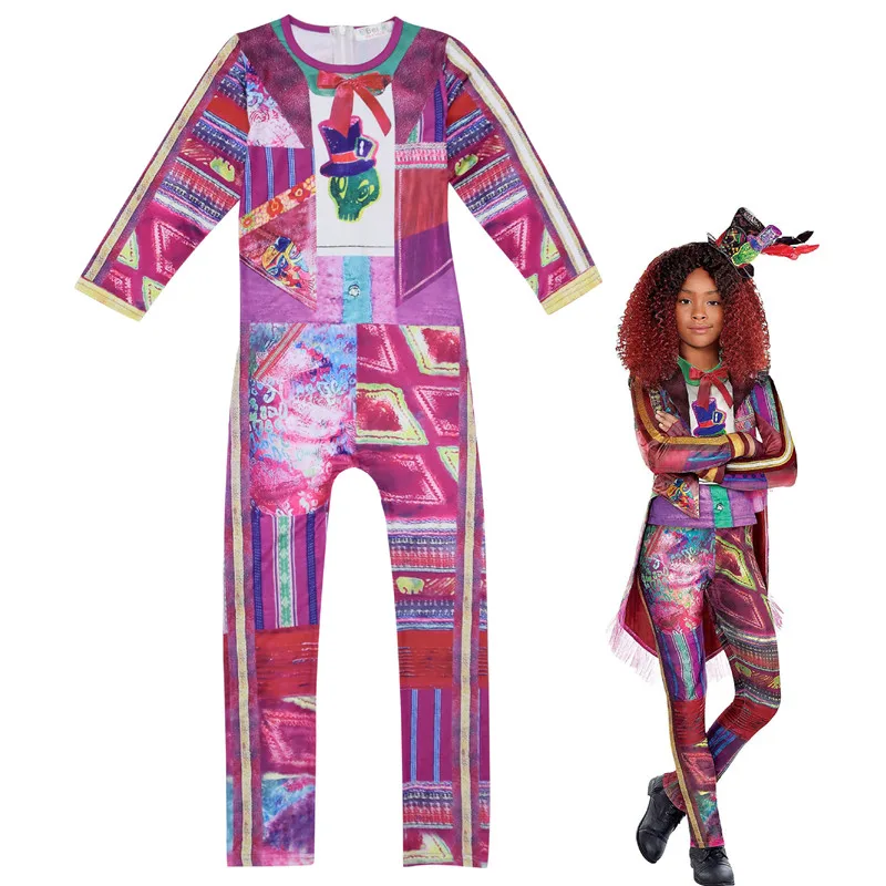 Фото Descendants 3 Cosplay Evie Costume for Kids girls Uniform Halloween Carnival Jumpsuits | Тематическая одежда и униформа